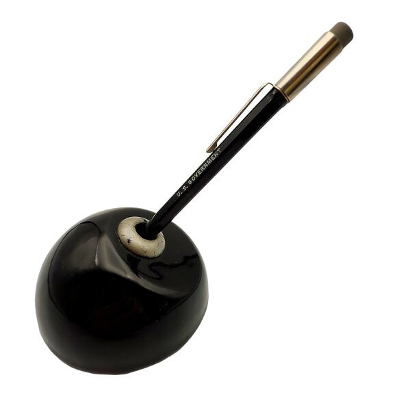 Vintage Esterbrook Desk Set No. 112 Lucite Ball Pen/Pencil Holder Made in USA - Picture 3 of 5